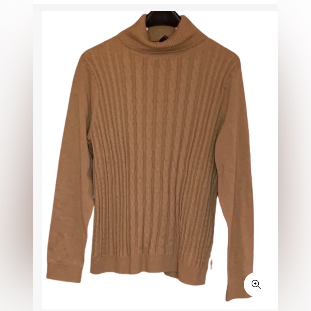 NWT LANDS’ END Women’s Cotton Brown Sweater